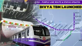TBM Divya Starts Tunneling Work Below Kidderpore On Kolkata Metro Purple Line | Kolkata Metro