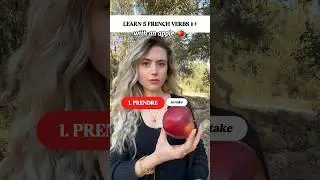 Learn 5 French Verbs 🇫🇷🍎- Easy French!