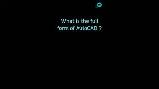 Full form of AutoCAD. #autocad #fullformofautocad #autocad2d #autocad2018 #autocadd #autocadmodeling