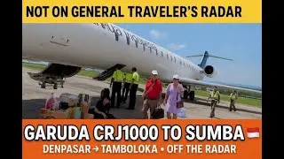 Flying Garuda Indonesia CRJ1000 ✈️ Denpasar to Sumba | Off-the-Radar Indonesia