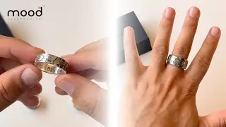 Bague en argent interchangeable mood - Fleur Edelweiss & Vache &agrave; l'alpage