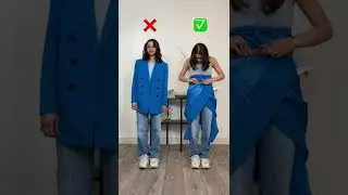 BEST BLAZER HACK #shorts #viral #outfitideas #fashion #fashionhacks #fashionstyle #outfit