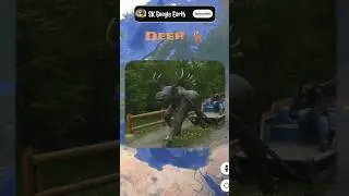 i found old deer 🦌 statue on Google map and google earth #skgoogleearth #shorts #map #viral