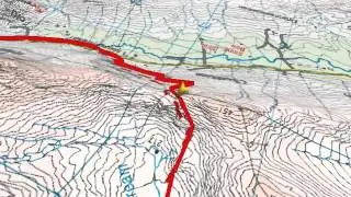 Kerry Way Stage 2 GPS Map overlay, Killarney, Ireland