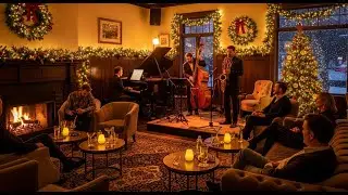 Christmas Jazz Lounge: Festive Live Performance by the Fireplace | Jazz Harmonies