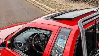 TETO SOLAR EL&Eacute;TRICO RETR&Aacute;TIL NA SAVEIRO SURF G4! parte 4