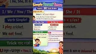 Simple preset tense English hindi me 😄😀😅😆😂😁😉😃😊