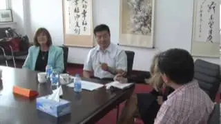 Mayor Dean Fortin visited Tianjin Open University
