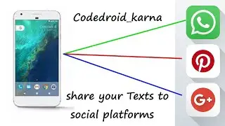 Share your Data to social Media Platforms using Implicit Intents in Android Studio using [KOTLIN]