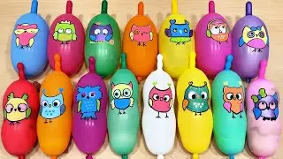 ASMR Balloon Owl Slime Fun &ndash; Mix, Pop & Squish! #24