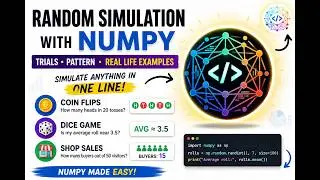NumPy Random Simulation Explained - Coin Flips, Dice Rolls & Real-Life Examples