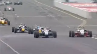 MT89 Formula3EuroSeries 2006 Norisring Race2 Hirate crashes