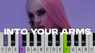 Ava Max - Into Your Arms (FULL Piano Tutorial, NO RAP)