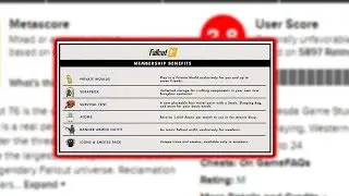 Fallout 76 Introduces A Subscription Model To Fan Backlash