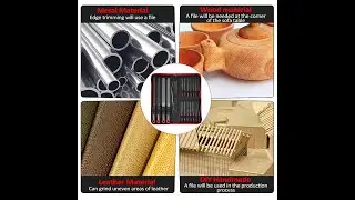 33Pcs Metal & Wood File Rasp Set with Portable Bag