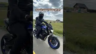 Yamaha MT-07 Exhaust system sound. #moto #motorcycle #yamaha #yamahamt07