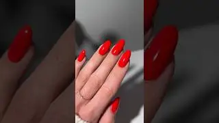 red nails &hearts;️ #nailart #nailsathome #nailtutorial #diynails #nailinspo #nailpolish