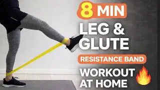 8 min Leg & Glute Resistance Band Workout at Home🔥