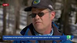 California water officials are speaking about the second snow survey