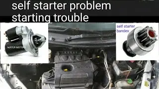 starting problem#self starter bendix change#engine not cranking#wagon r starting problem