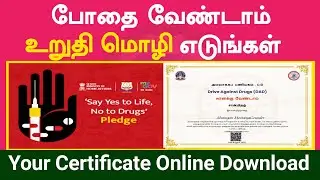 Say Yes To Life No To Drugs - Pledge Your Certificate Online download