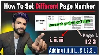 How to Add Roman & Arabic Page Numbers in One Word File | Thesis/Research Project Formatting.