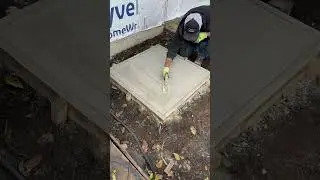 Dry Pour Concrete Slab #shorts