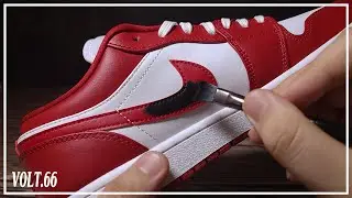 [Custom Shoes] Jordan 1 Low Gym Red Swoosh Custom