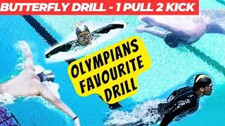 Famous Butterfly Drill 1 Pull 2 Dolphin Kick - Swimming Training, Swimming Tips, Swimming Tutorial