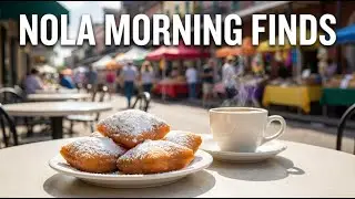 Morning walk through New Orleans - Bourbon Street, Jackson Square and French Market