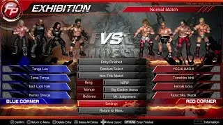 Fire Pro Wrestling World (PS4) Gameplay | Bullet Club Vs Chaos | NJPW 8 - Man Tag Team Match