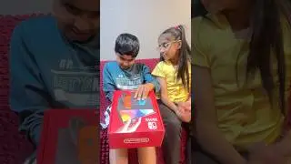 Unboxing a NINTENDO SWITCH with us #kids #Happy birthday Barsaat# FUN!