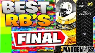 THE BEST RUNNING BACKS IN MADDEN 22 ULTIMATE TEAM FINALE