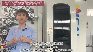 6 colors pp cup printing machine , CAI high speed dry offset cup printer