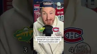 Lane Hutson and Cole Caufield show up Team USA&rsquo;s GM in Habs win!