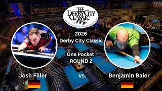 Josh Filler vs. Benjamin Baier, Derby City Classic 2026 - One Pocket ROUND 2