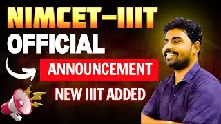 Official Notification IIIT - Seat Matrix NIMCET 2025 Exam Date | Schedule IIIT VADODARA MCA COURSE