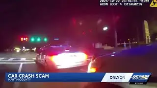 Woman backs into Martin County Sheriff's deputy's patrol car and claims he hit her