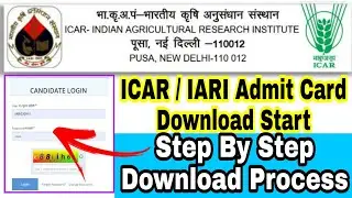 ICAR/IARI Technician Admit Card 2022 Download Start #Step By Step Admit Card Download Process II