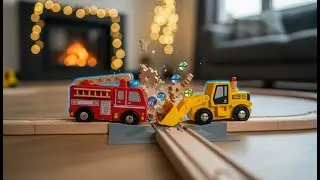 HABA Kullerb&uuml; Fire Truck vs Construction: ULTIMATE City Crash! 🏗️ Satisfying Kinetic ASMR 2026