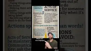 Acts of service as a love language #5lovelanguages #actsofservice #lovelanguage