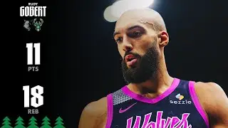 Rudy Gobert DOUBLE-DOUBLE, 11 Points & 18 REB Vs. Bucks | 12.21.25