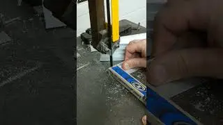 Bandsaw with a hockey stick 🏒 #Tools #doallbandsaw  #metalworking