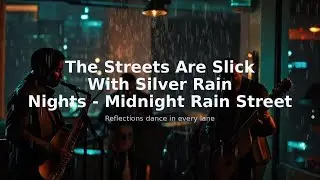 The Streets Are Slick With Silver Rain Nights - Midnight Rain Street