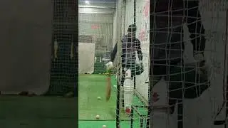 Bowling machine practice session
