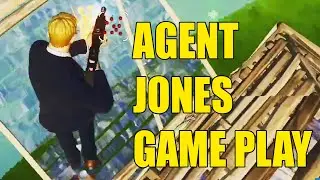 AGENT JONES Skin GAME PLAY in Fortnite Zone Wars