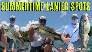 Chasing Deep Summertime Lake Lanier Spotted Bass!