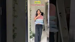 Festive kurta set under 800 #shortsindia #ytshorts #ashortaday #festivekurtaset #flipkarthaul