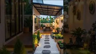 From Simple Space to Dream Garden Patio #interiordesign #roommakeover #transformation #interior