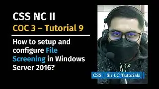 Windows Server 2016 Tutorials | #9 File Screening, Method 1